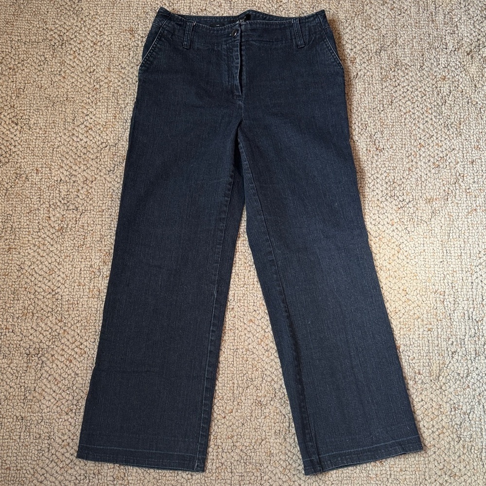 Talbots Denim Flare Jeans in Deep Blue